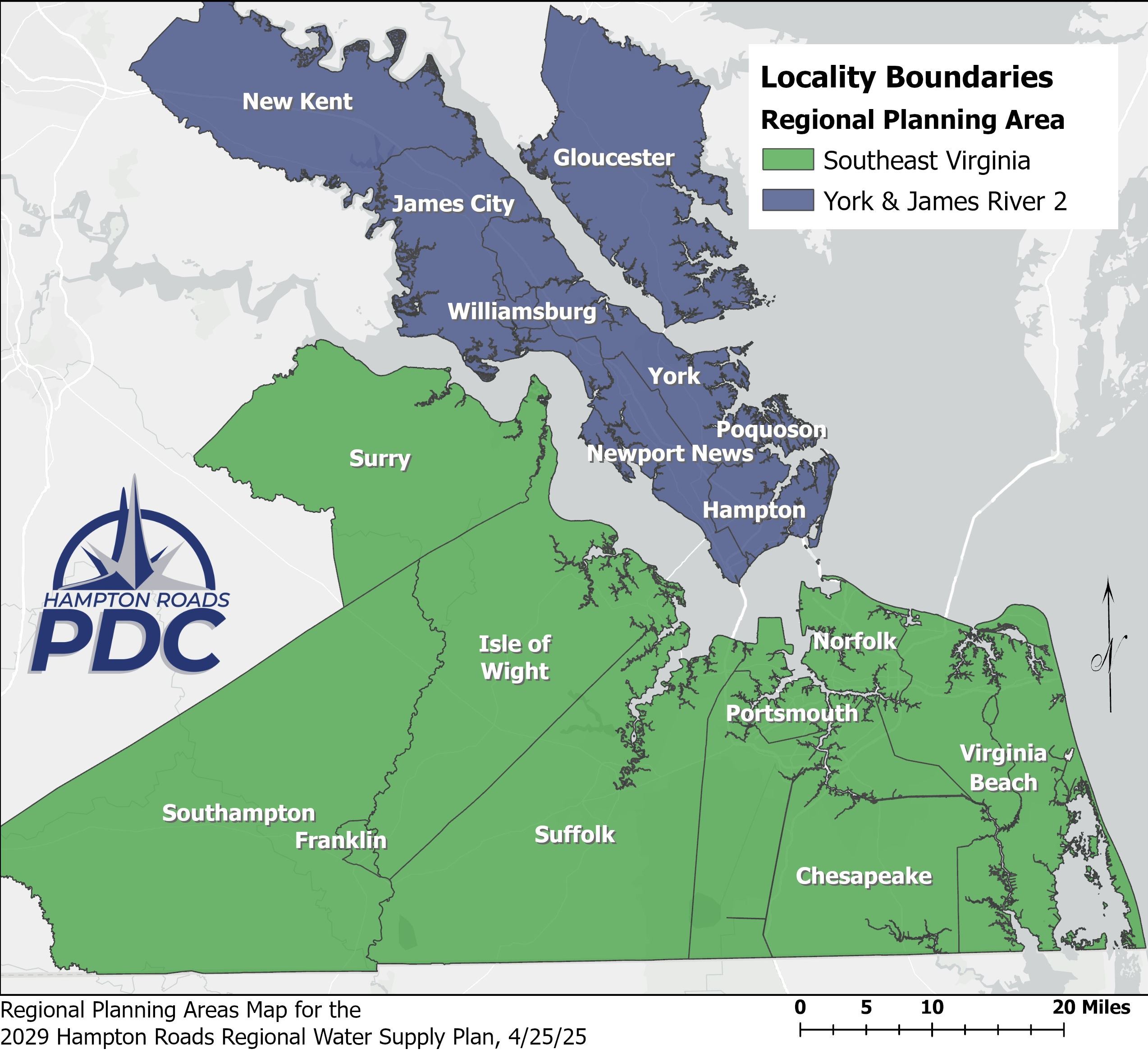 Hampton Roads RPA map